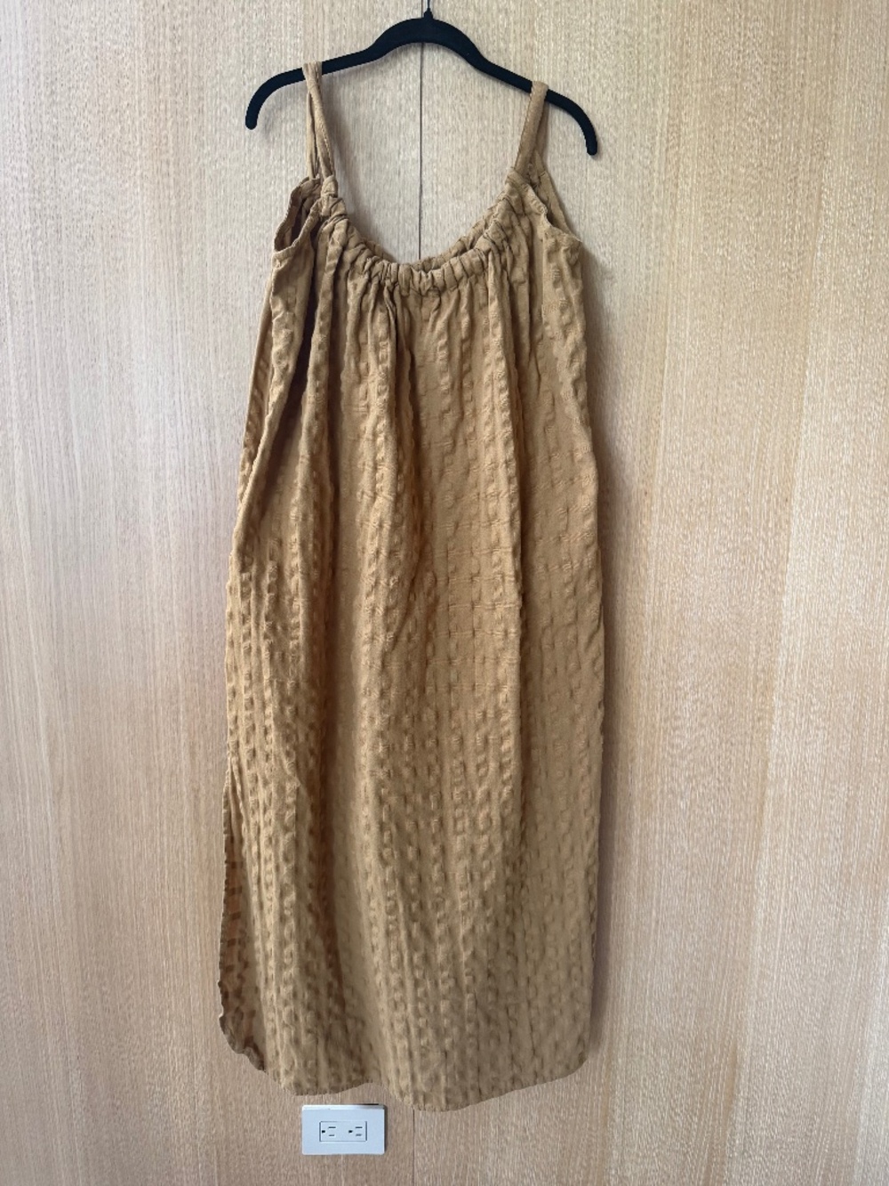 Mara Hoffman Swim Lexi Woven Cotton Dress Mustard Size Small